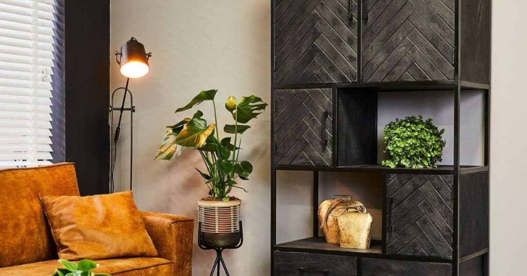 Zwarte Wandkast in Industriële Stijl: De Perfecte Aanvulling voor Je Interieur