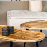 Organische salontafels: natuurlijke vormen voor een moderne woonkamer